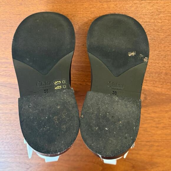 Chloé Roy Ankle Boots White Calfskin Leather Size 38 / US 7.5 - Picture 8 of 8